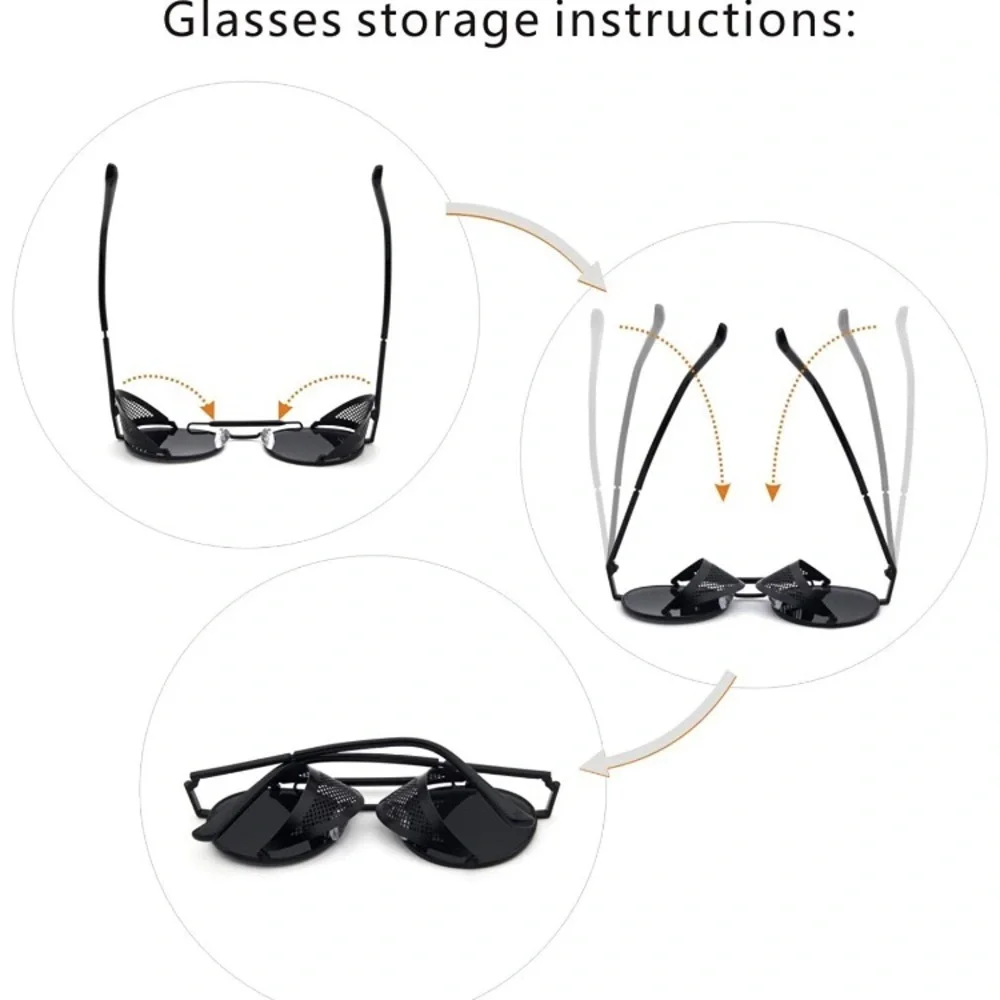 Men Women Retro Eyewear UV400 Sunglasses